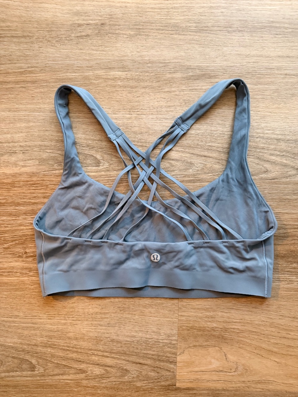 lululemon athletica Light Blue Strappy Back Sports Bra - Picture 2 of 4